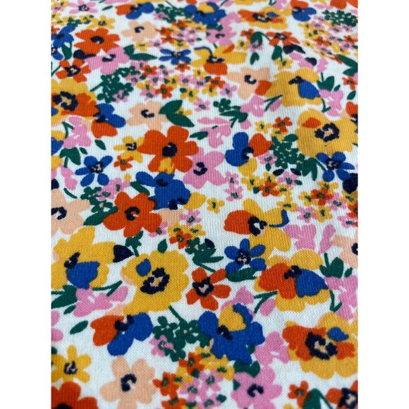 Land's End 100% Cotton floral v neck tee XL - Picture 4 of 10